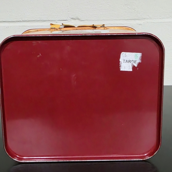 Vintage 1980 Strawberry Shortcake Tin Picnic Basket Lunch Pail Box Lunchbox - Picture 7 of 9